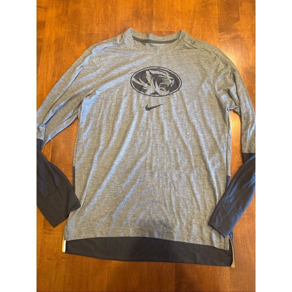 Men’s Nike MU Mizzou, long sleeve jersey/shirt size large